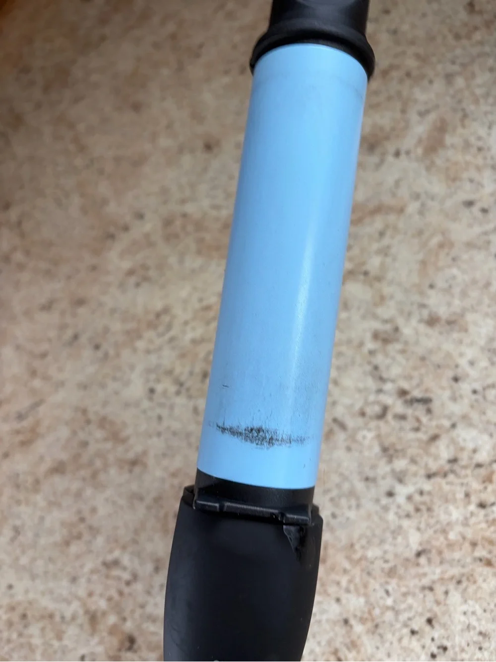 Black and Light Blue Digital Ceramic Hair Straightener - Professional Styling